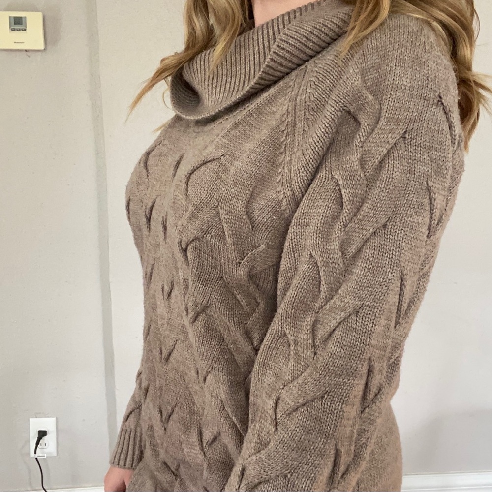 Calvin Klein Braided Cowl-neck Sweater